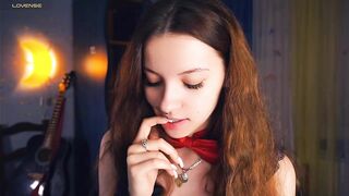 odellabowman - A young babe in beautiful lingerie cutely communicates and teases in front of the camera
